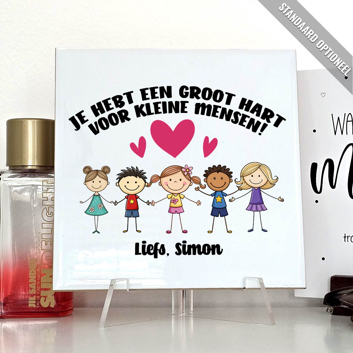 Groot hart voor kleine mensen - Tegeltje - Bella Mia