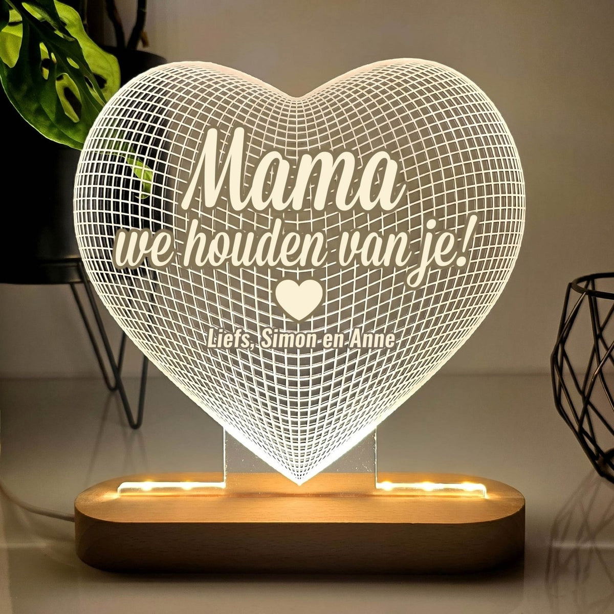 Hartlampje voor oma of mama - Bella Mia