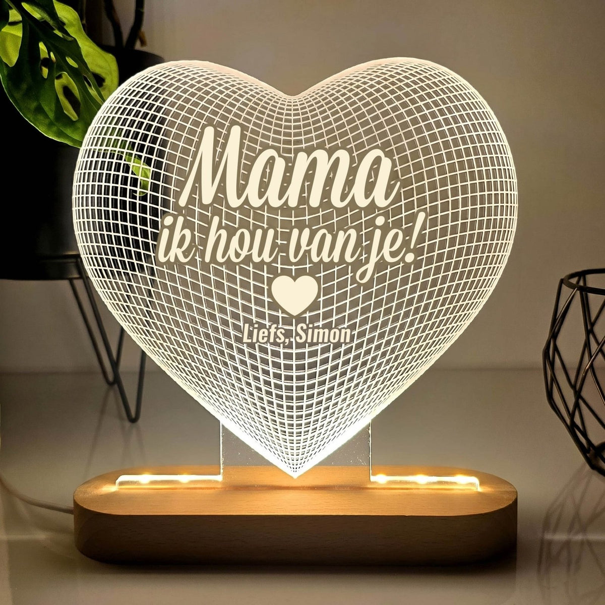 Hartlampje voor oma of mama - Bella Mia