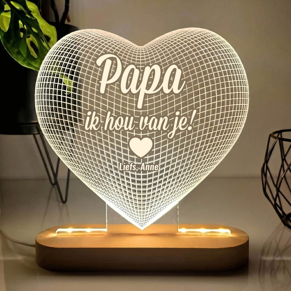 Hartlampje voor Papa - Bella Mia