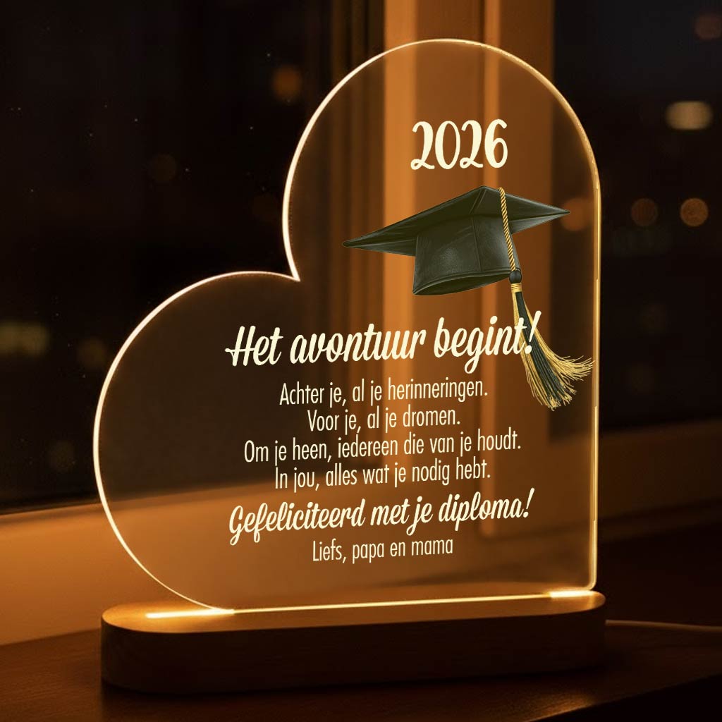 Het avontuur begint - Ledlamp - Bella Mia