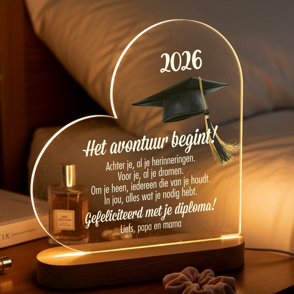 Het avontuur begint - Ledlamp - Bella Mia