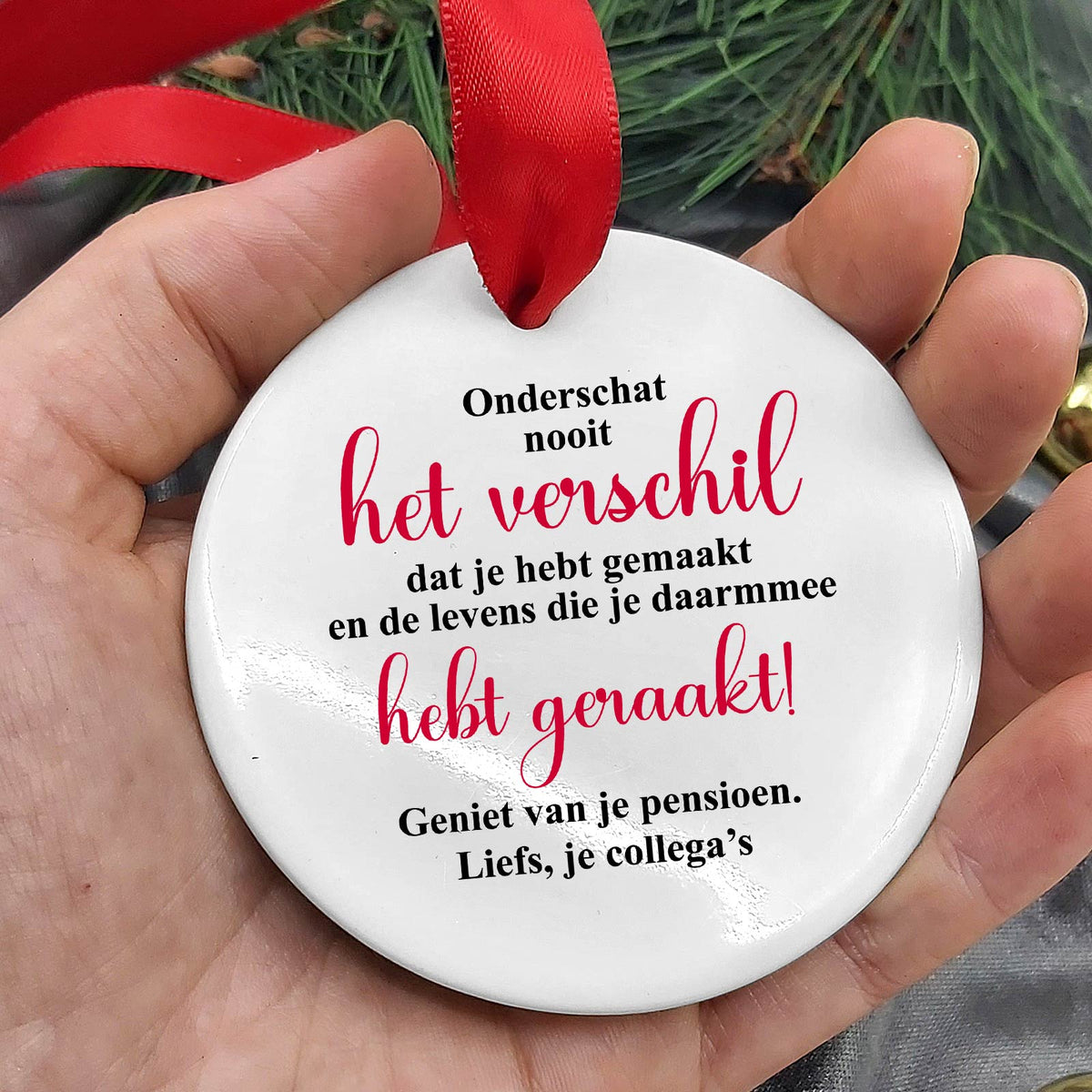 Het verschil - Keramiek Pensioen Cadeau - Bella Mia