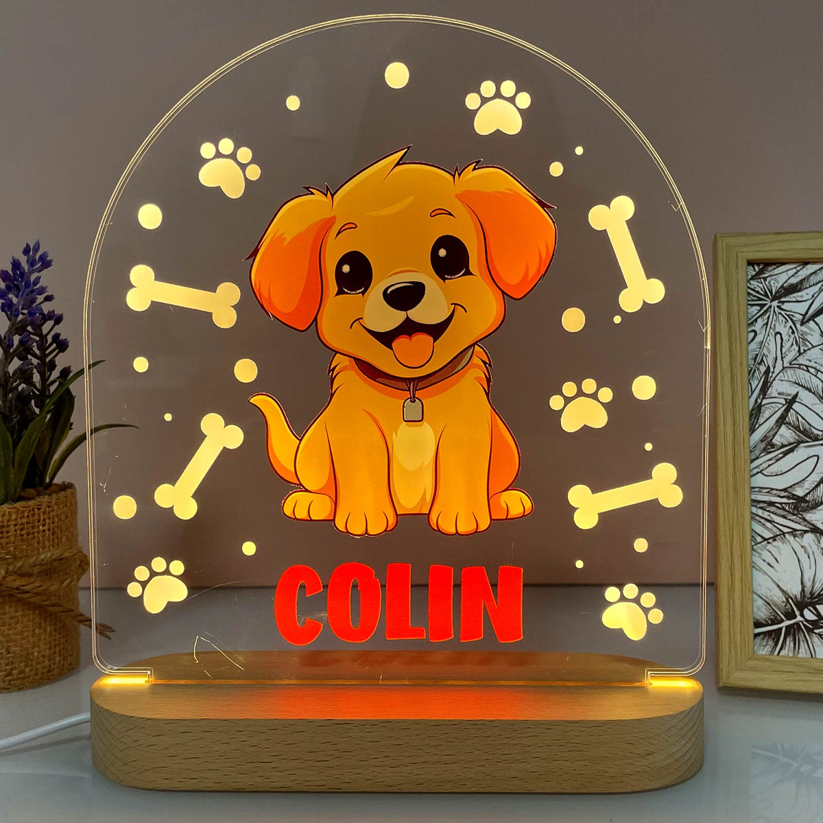 Hondenrassen met Namen Ledlamp - Bella Mia