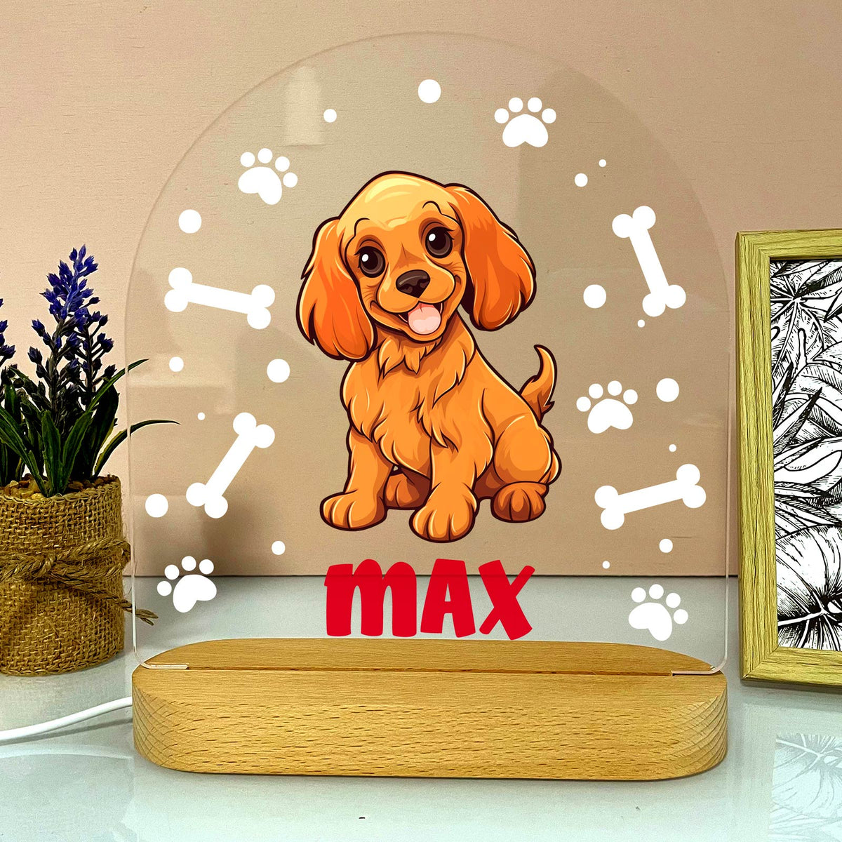 Hondenrassen met Namen Ledlamp - Bella Mia