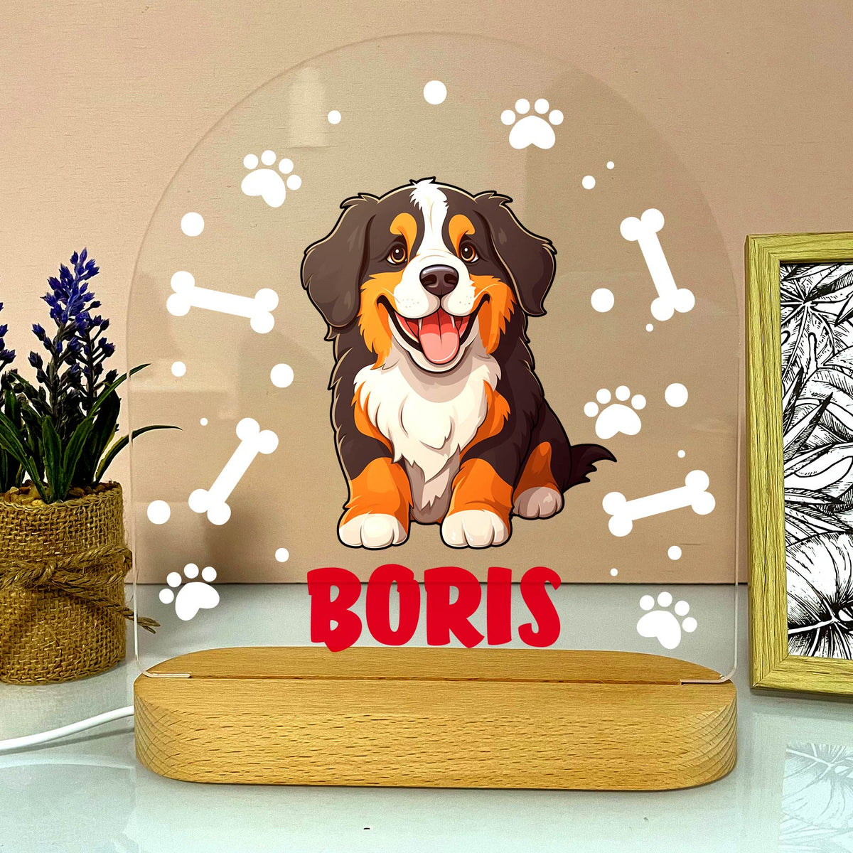 Hondenrassen met Namen Ledlamp - Bella Mia