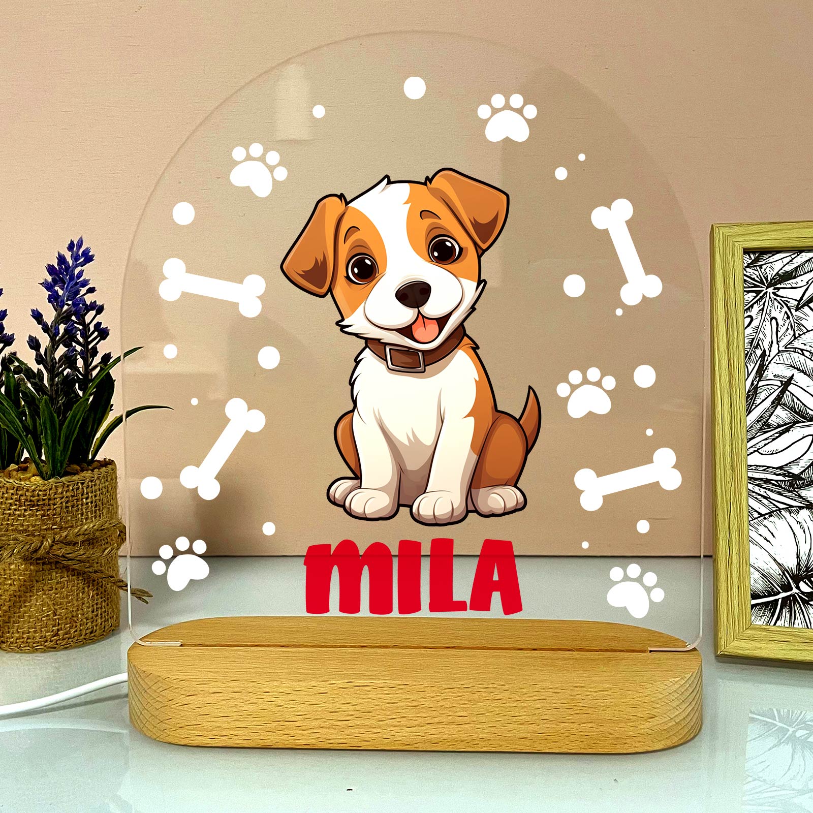 Hondenrassen met Namen Ledlamp - Bella Mia