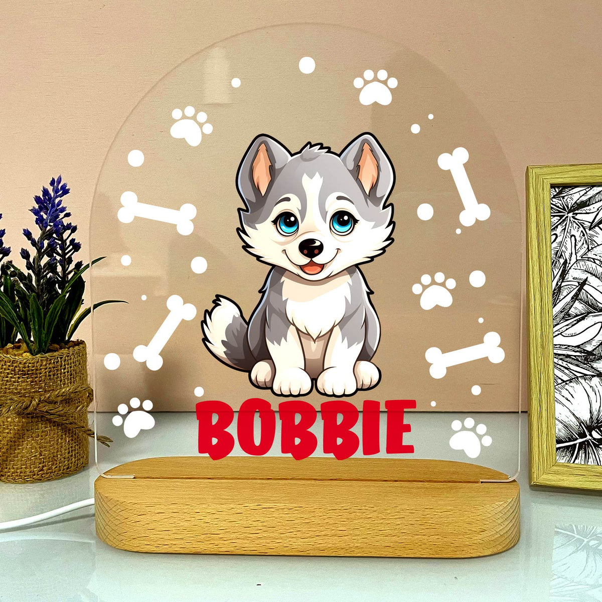 Hondenrassen met Namen Ledlamp - Bella Mia