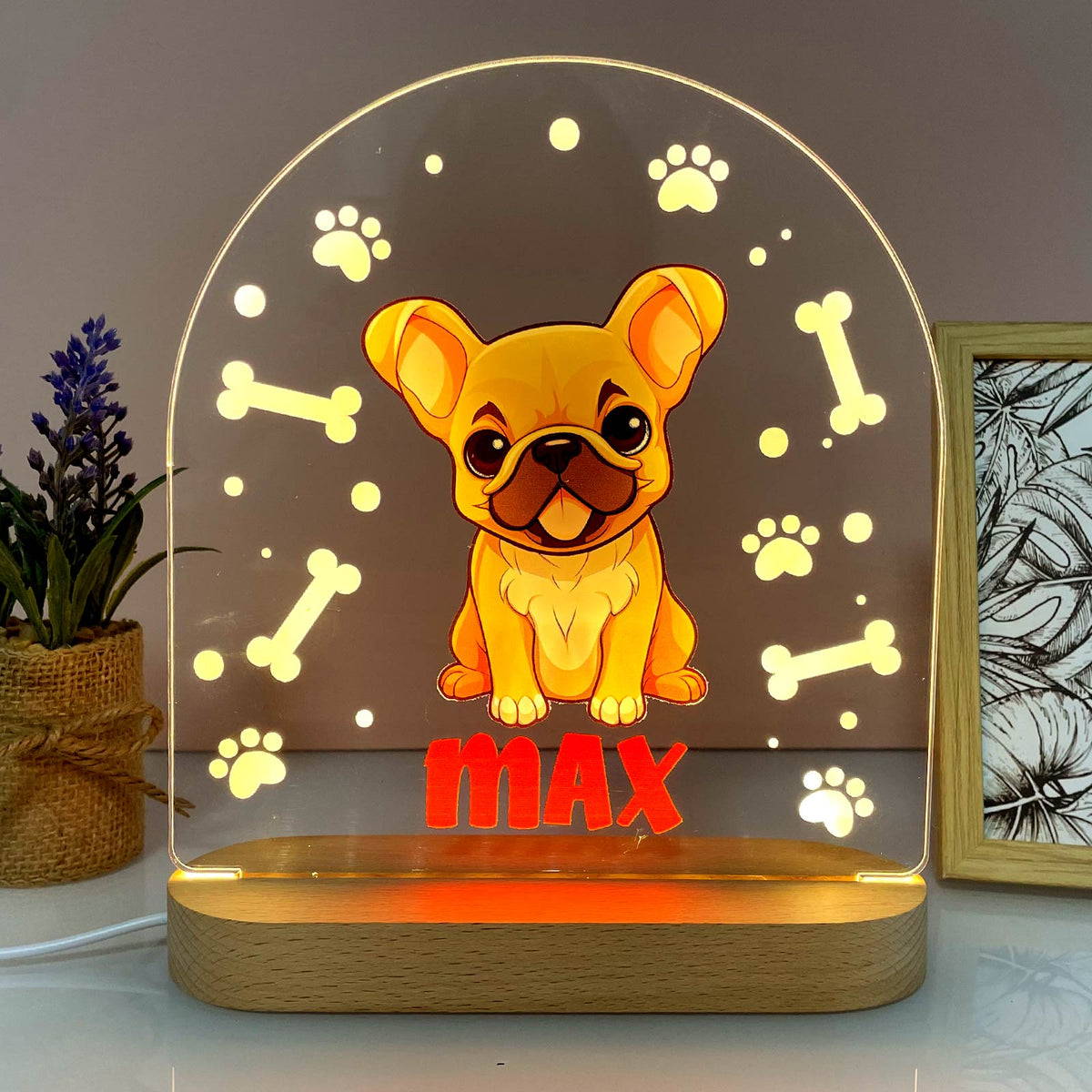 Hondenrassen met Namen Ledlamp - Bella Mia