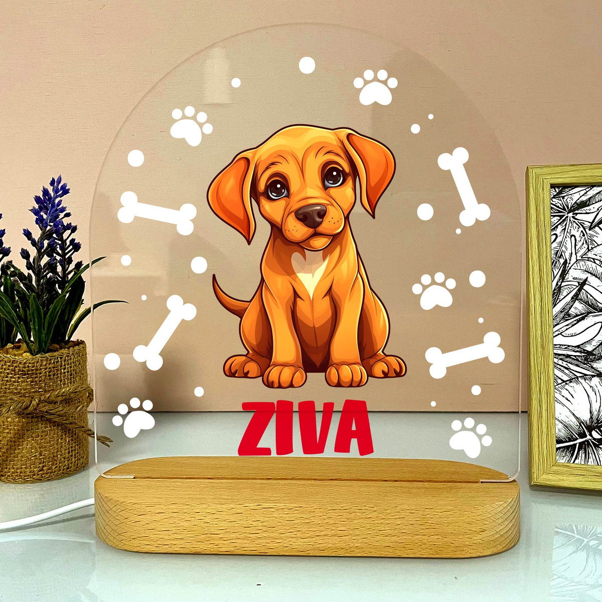 Hondenrassen met Namen Ledlamp - Bella Mia