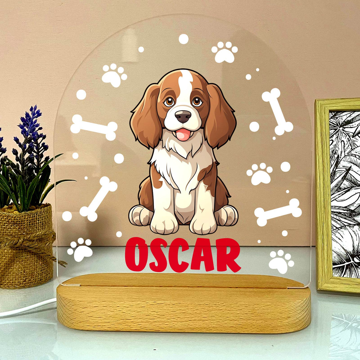 Hondenrassen met Namen Ledlamp - Bella Mia