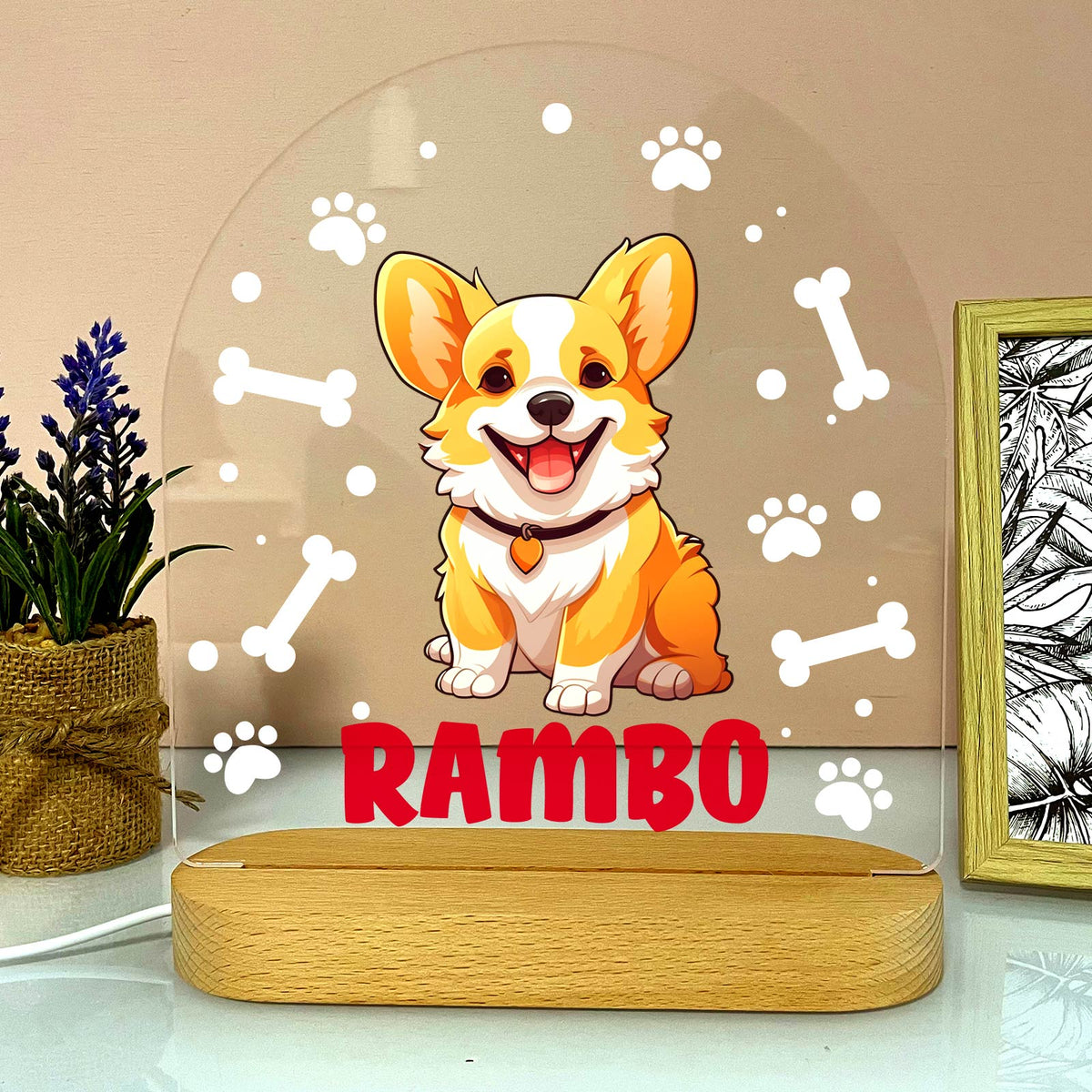 Hondenrassen met Namen Ledlamp - Bella Mia