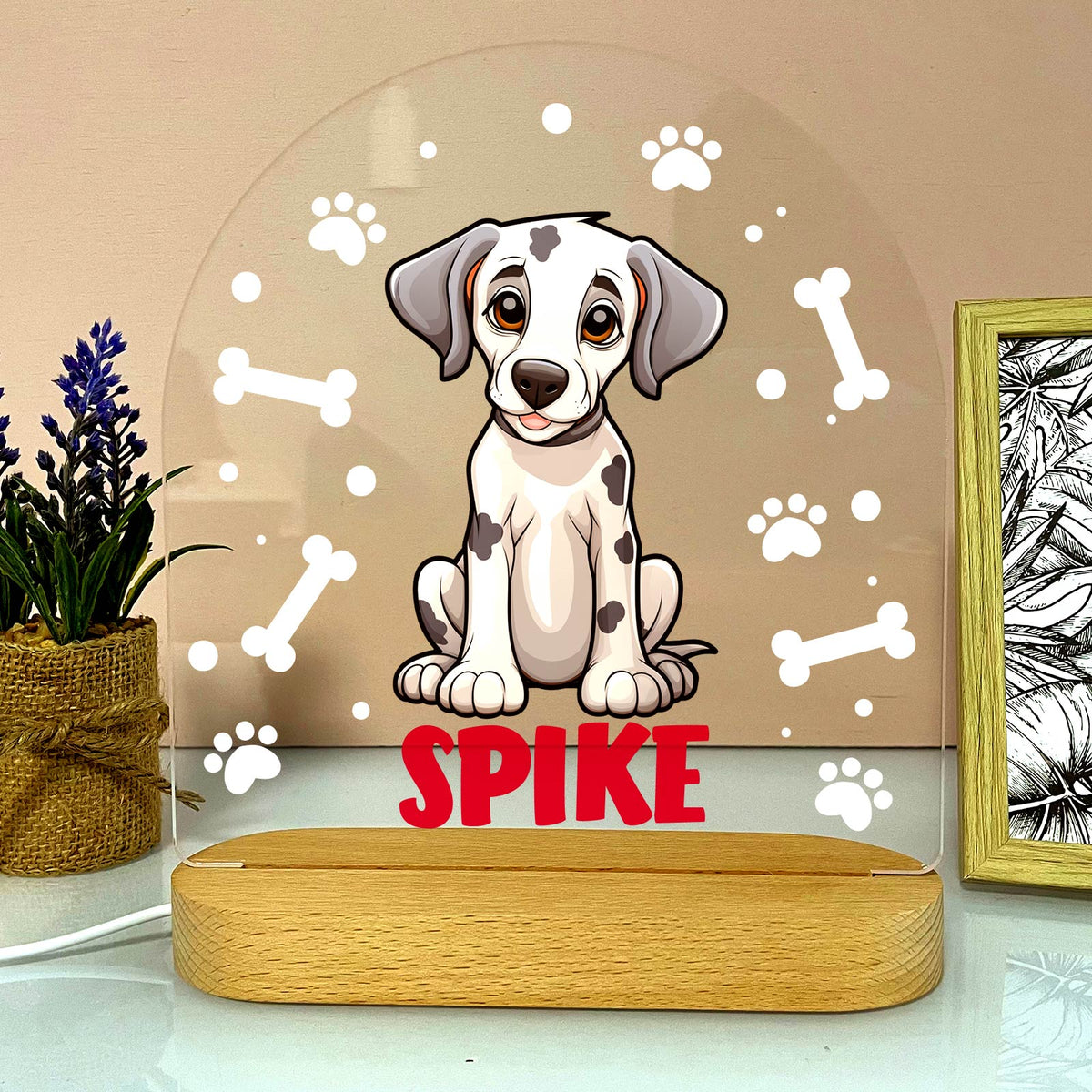 Hondenrassen met Namen Ledlamp - Bella Mia