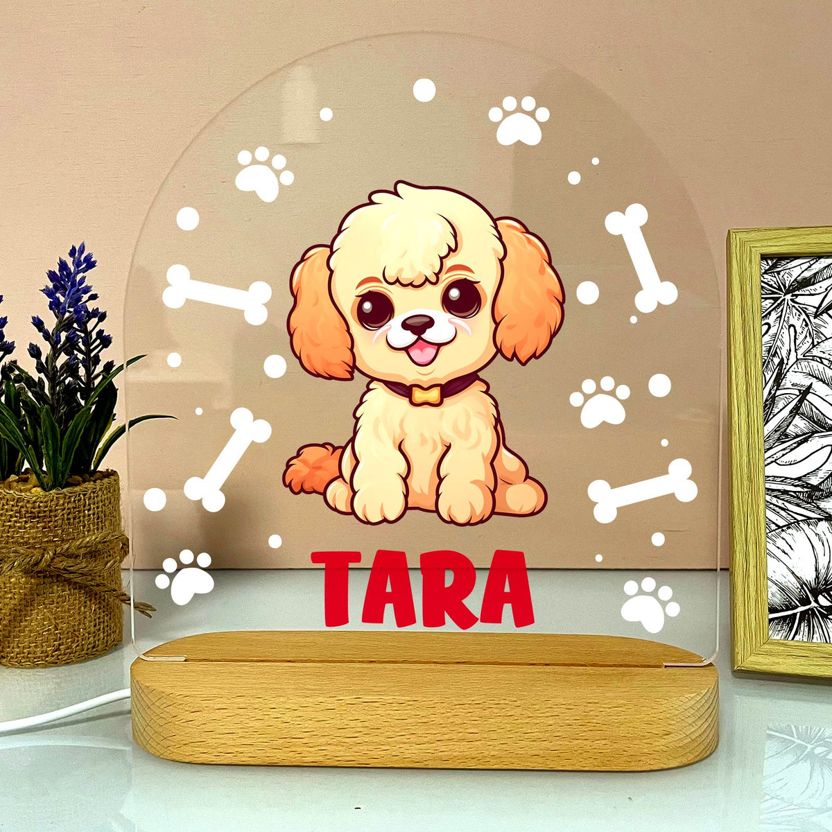 Hondenrassen met Namen Ledlamp - Bella Mia