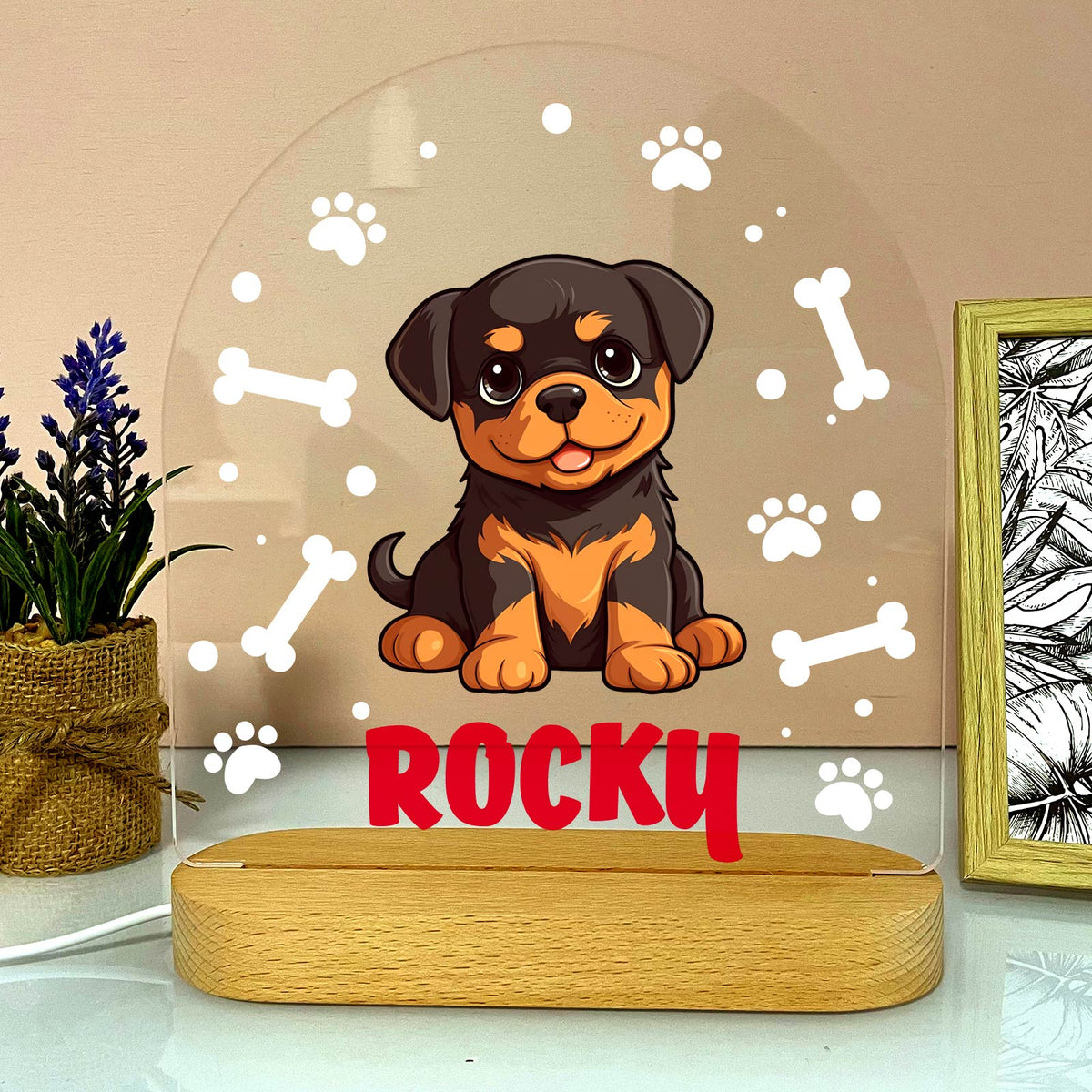 Hondenrassen met Namen Ledlamp - Bella Mia