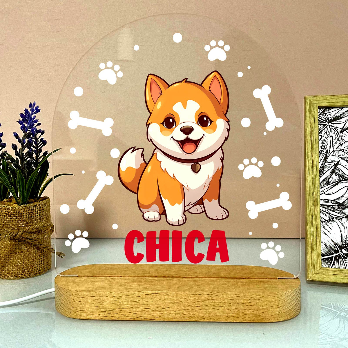 Hondenrassen met Namen Ledlamp - Bella Mia