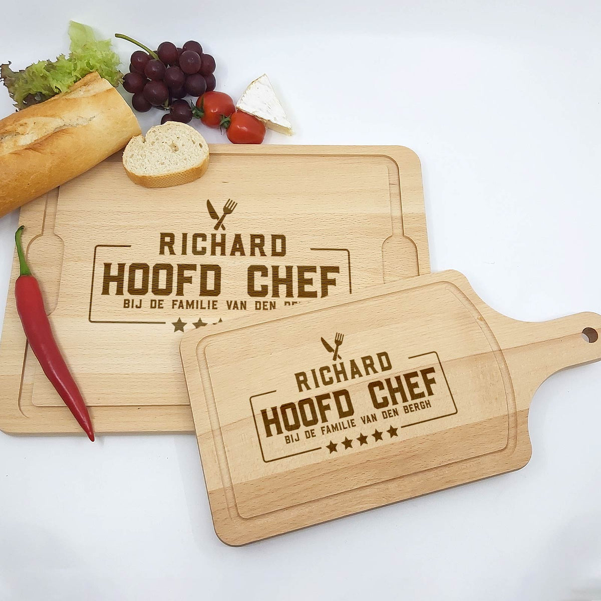 Hoofd chef snijplank! - Bella Mia