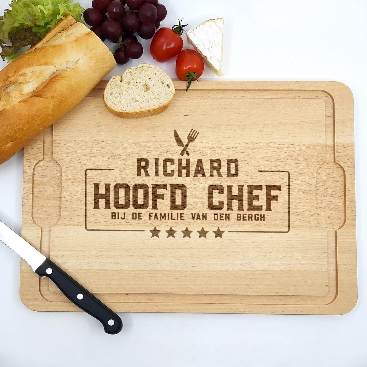 Hoofd chef snijplank! - Bella Mia