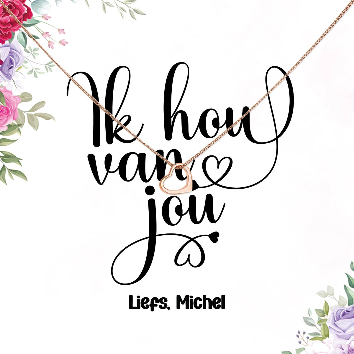 Ik hou van jou Ketting - Bella Mia