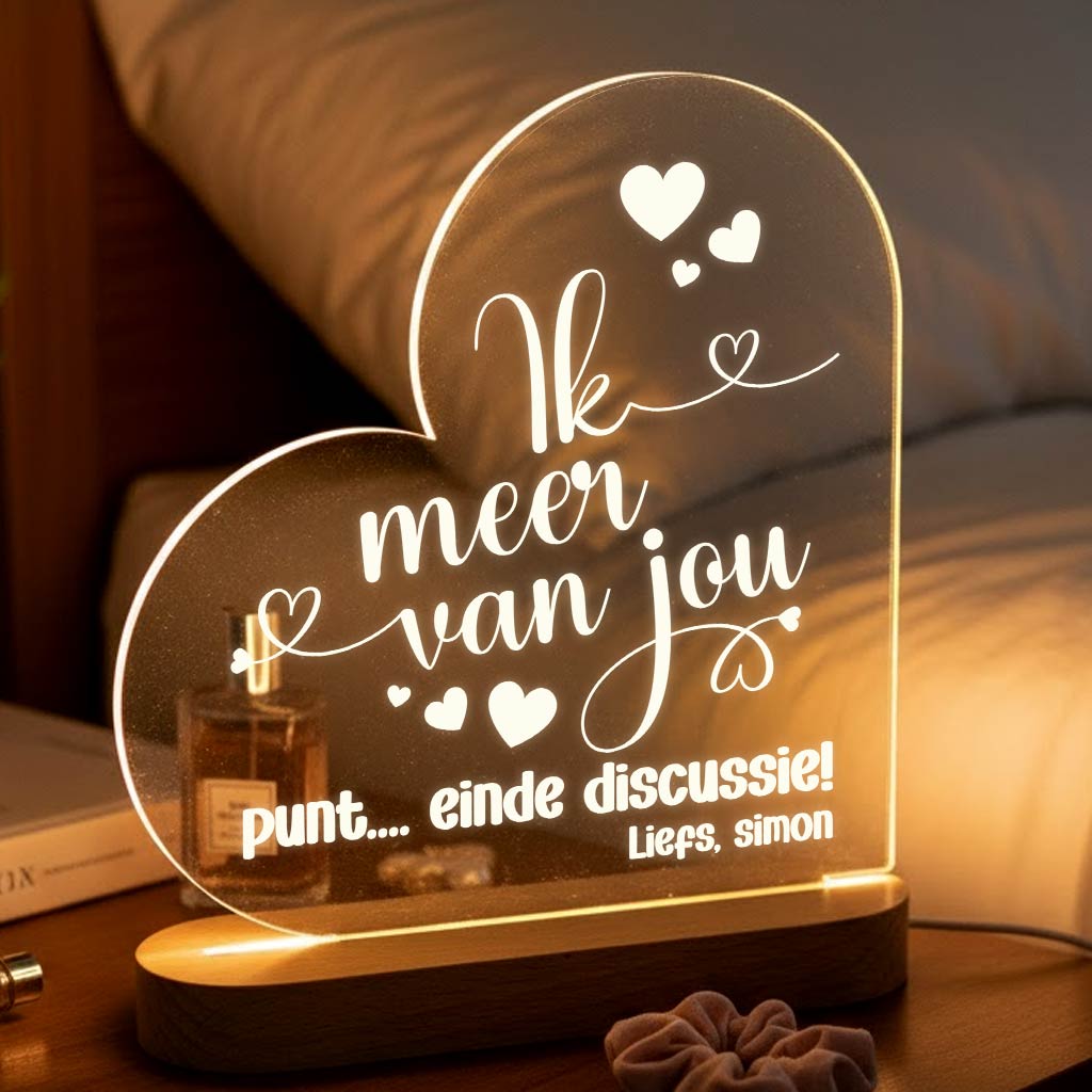 Ik meer van jou - Ledlamp - Bella Mia