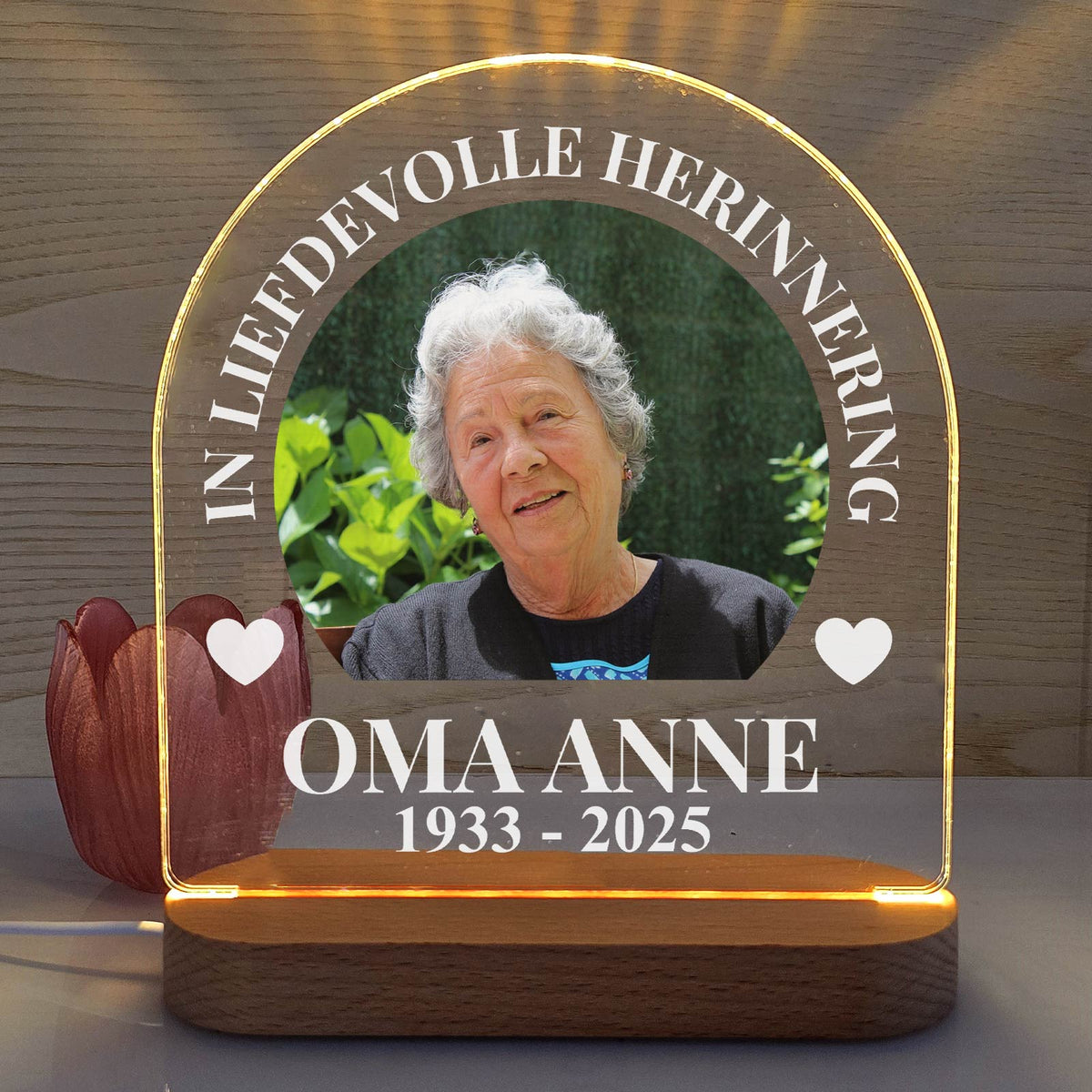 In liefdevolle herinnering fotolamp - Bella Mia