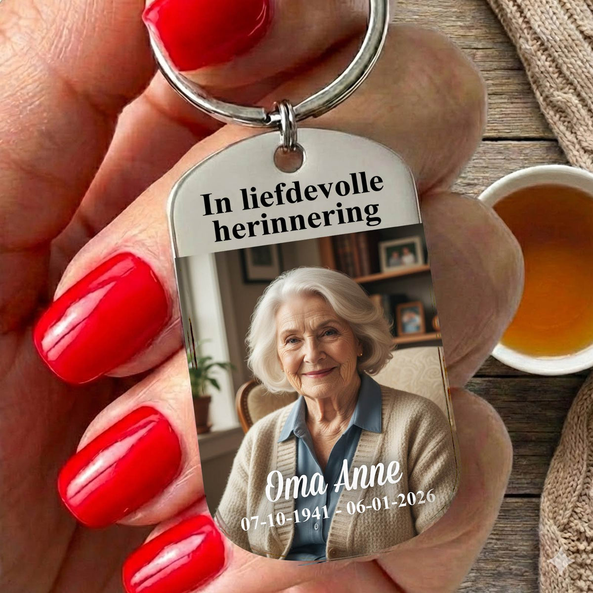 In liefdevolle herinnering Fotosleutelhanger - Bella Mia