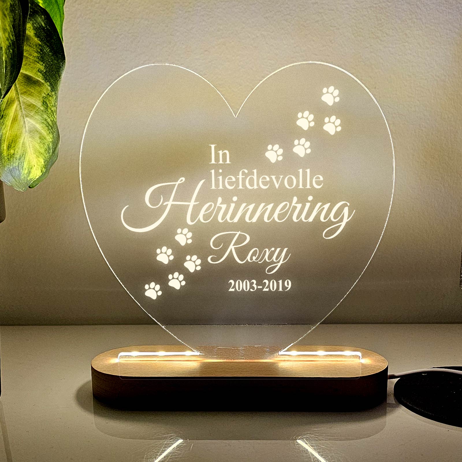 In liefdevolle herinnering - Ledlamp - Bella Mia