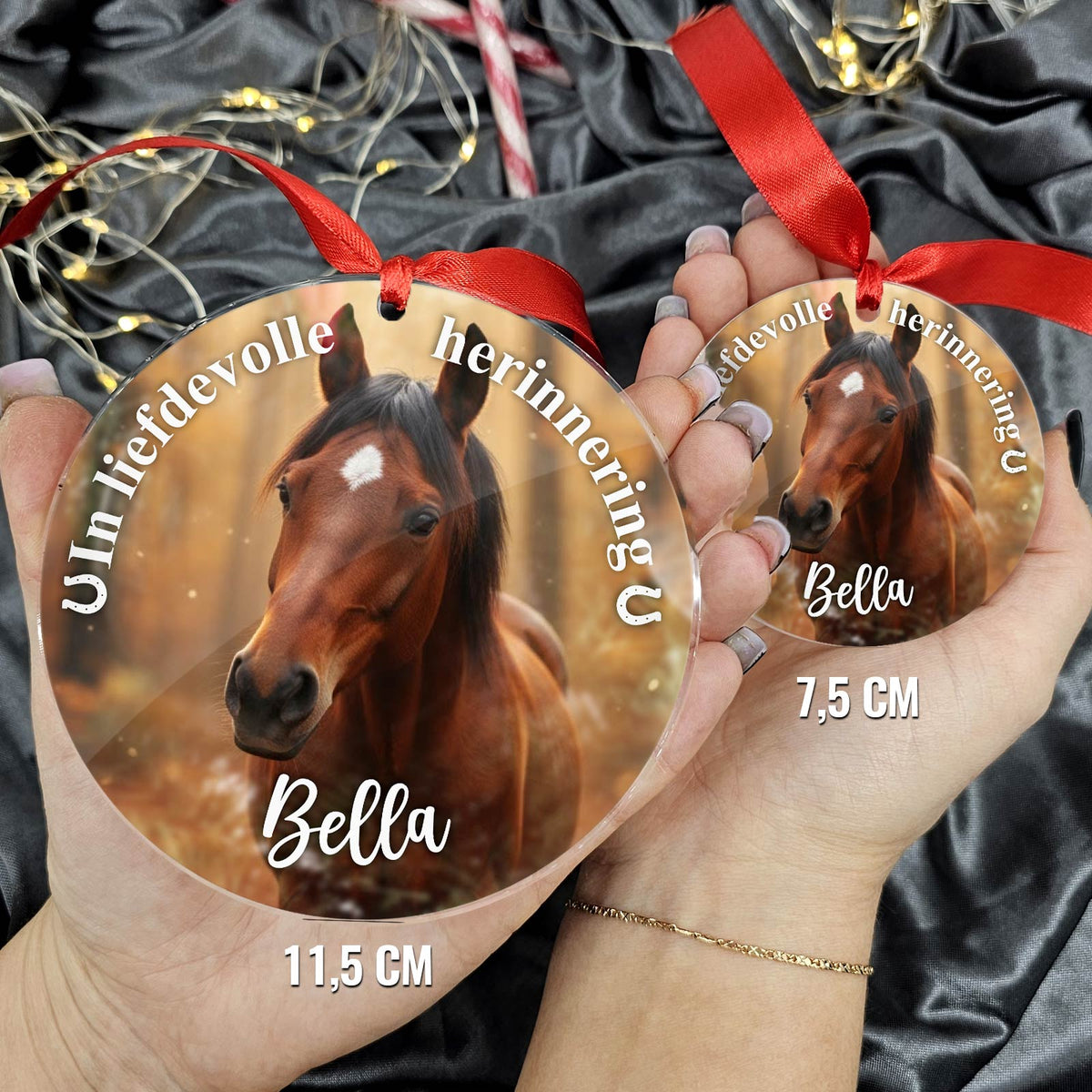 In Liefdevolle herinnering Paard - Fotokerstbal - Bella Mia