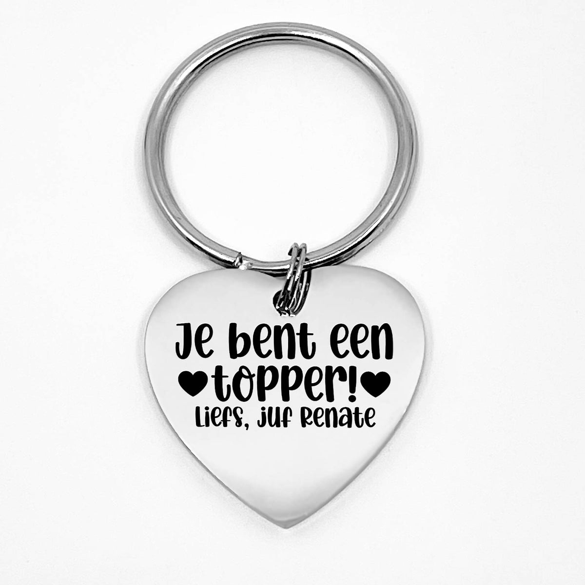 Je bent een topper - Hart Sleutelhanger - Bella Mia