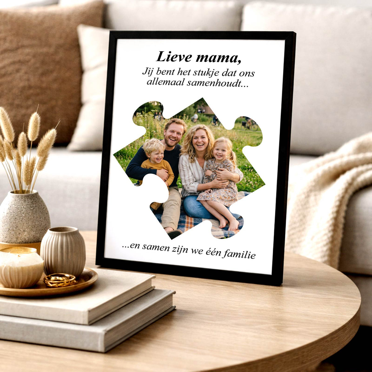 Jij bent het stukje - Print in fotolijst - Bella Mia