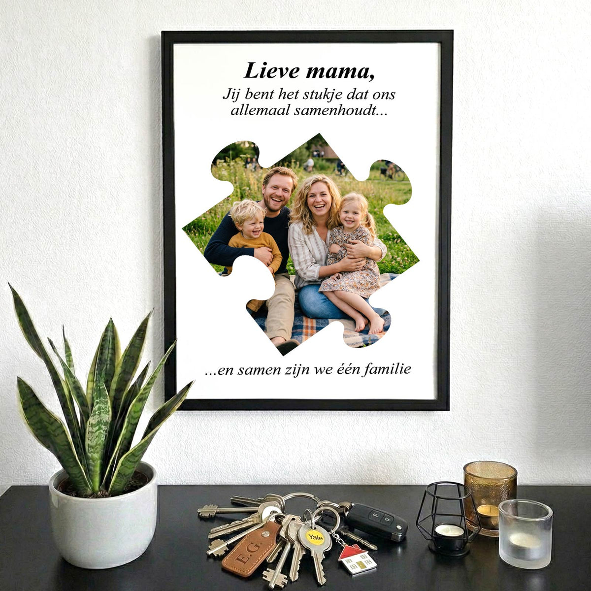 Jij bent het stukje - Print in fotolijst - Bella Mia