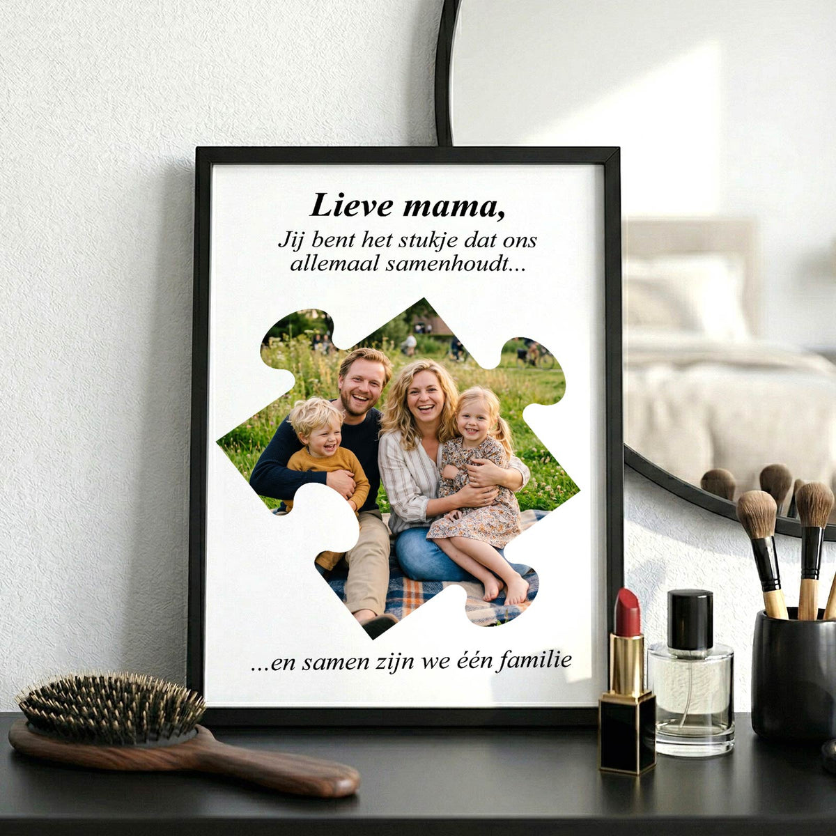 Jij bent het stukje - Print in fotolijst - Bella Mia