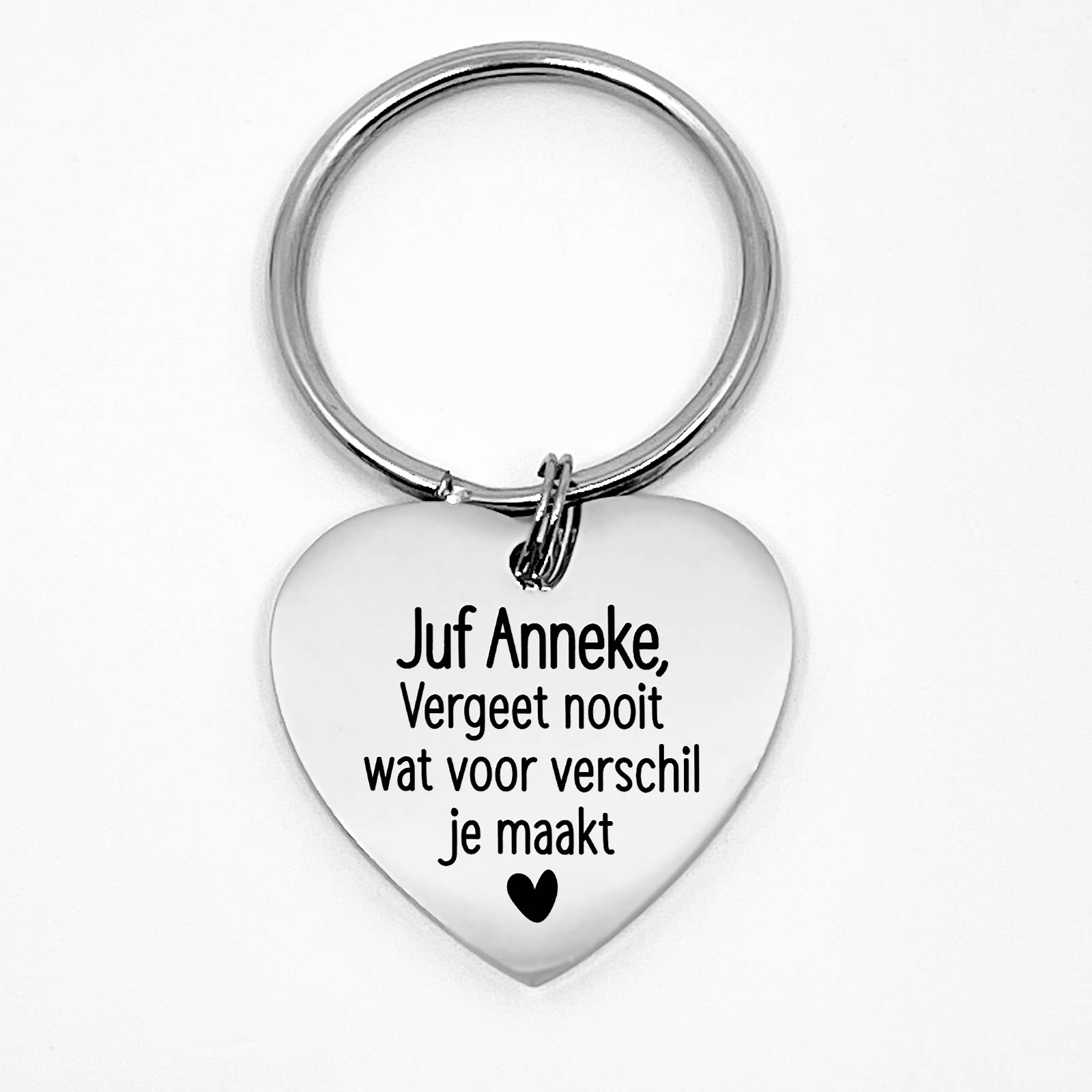 Jij maakt het verschil - Hart Sleutelhanger - Bella Mia