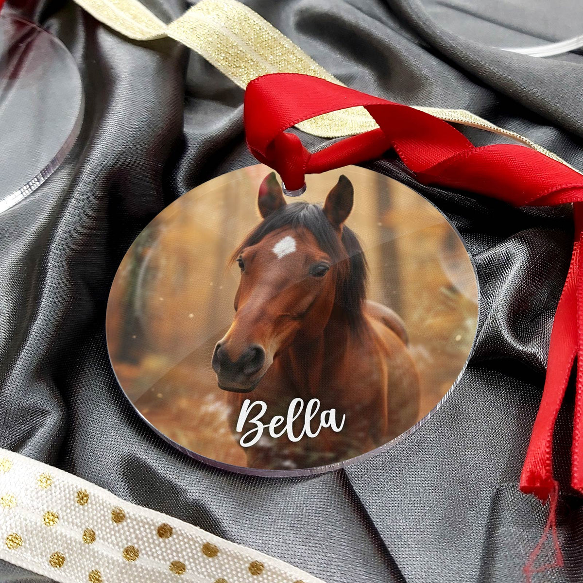 Jouw paard als Fotokerstbal - Bella Mia