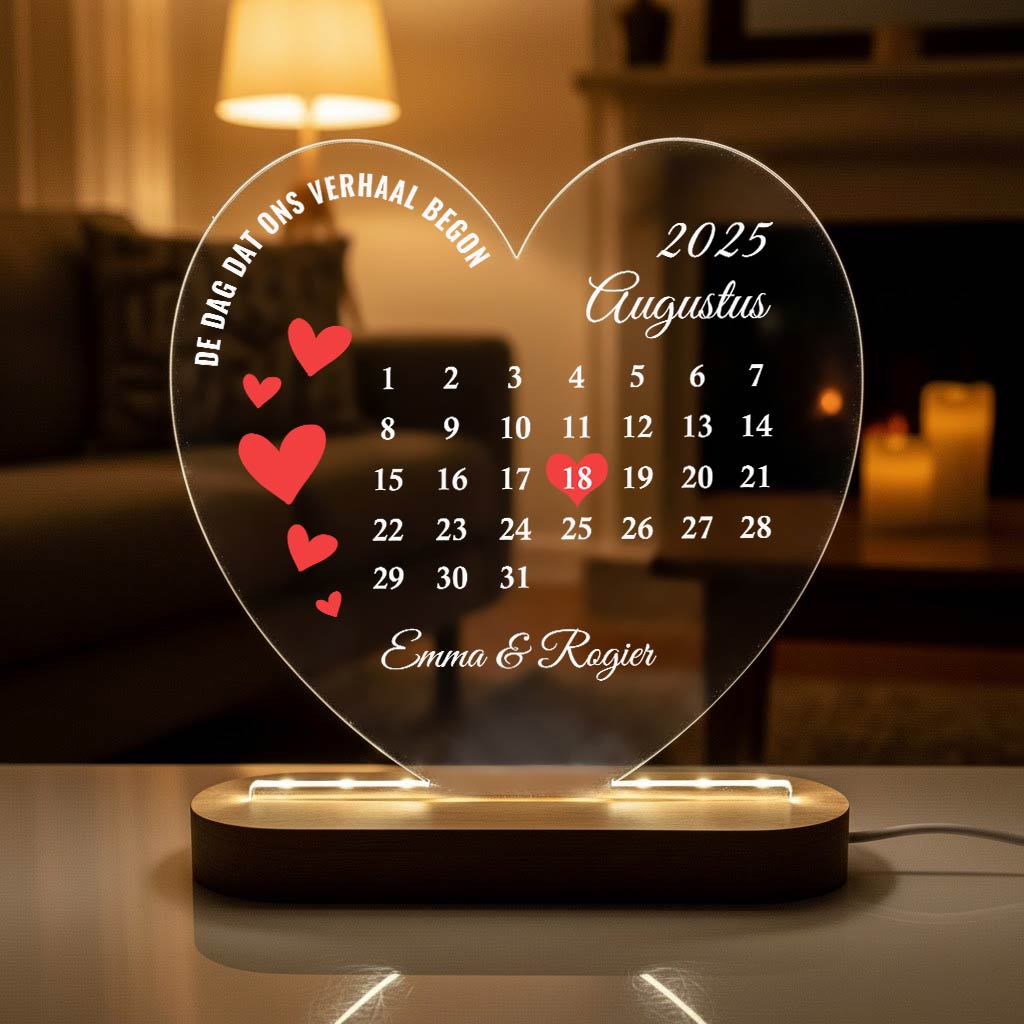 Kalender - Hart Ledlamp - Bella Mia