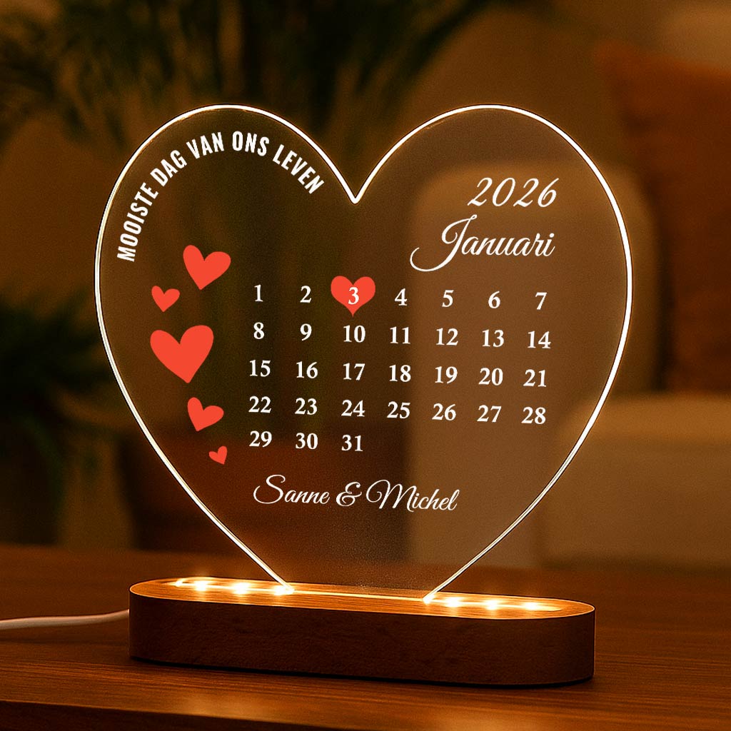 Kalender - Hart Ledlamp - Bella Mia