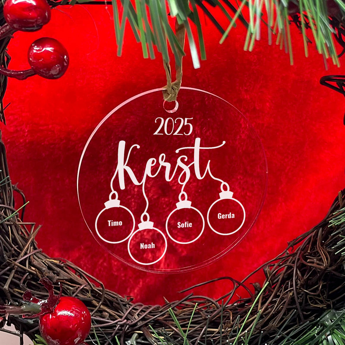 Kerstballen Bal! Plexiglas Kerstbal - Bella Mia