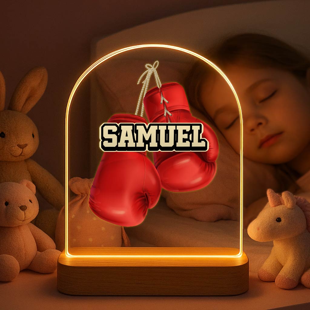 (Kick)bokslampje met eigen naam! - Bella Mia