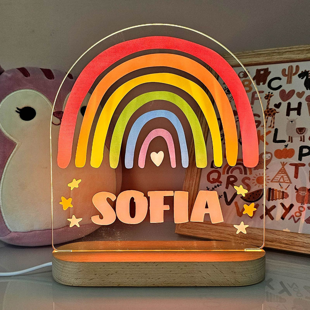 Kleurrijke regenboog Ledlamp - Bella Mia