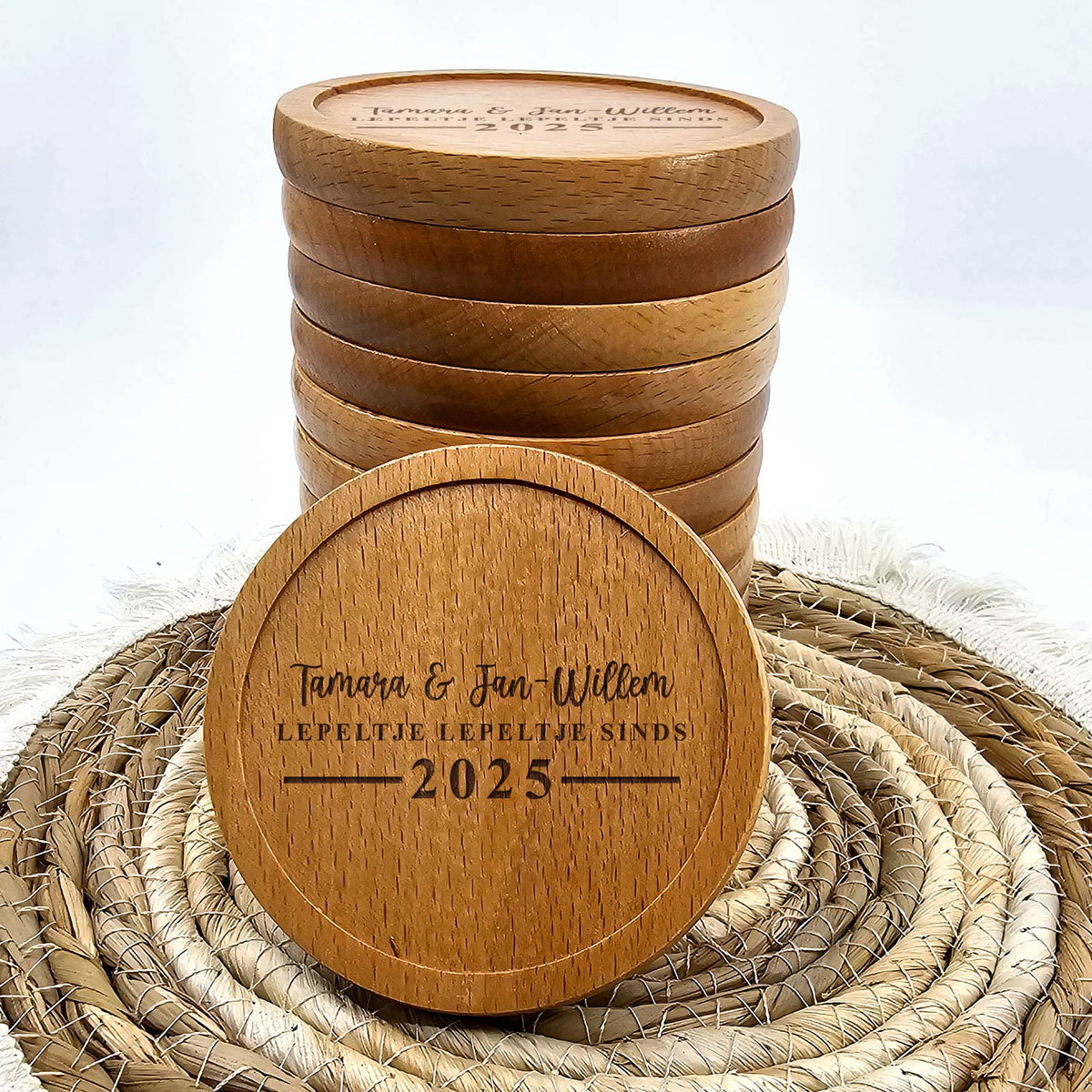 Lepeltje lepeltje sinds - Onderzetter - Bella Mia