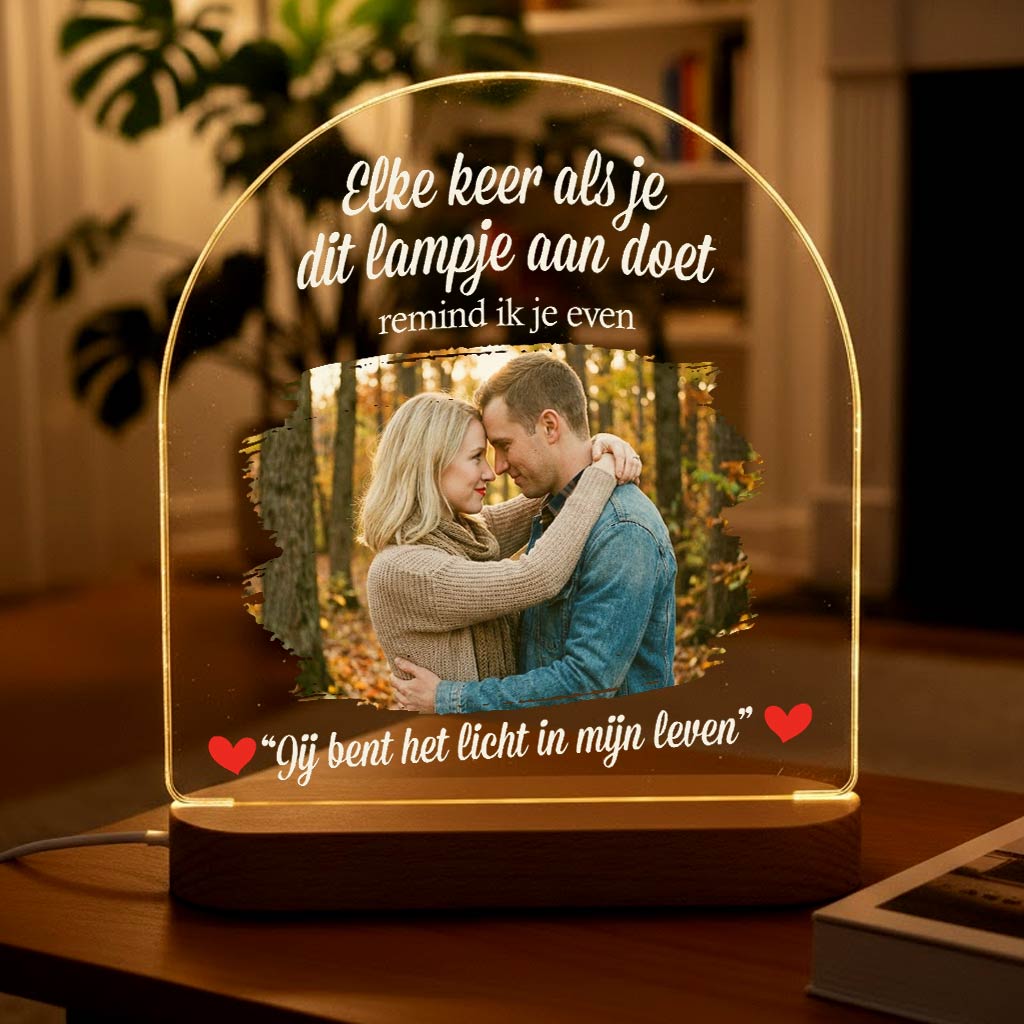 Licht in mijn leven - Fotolamp - Bella Mia