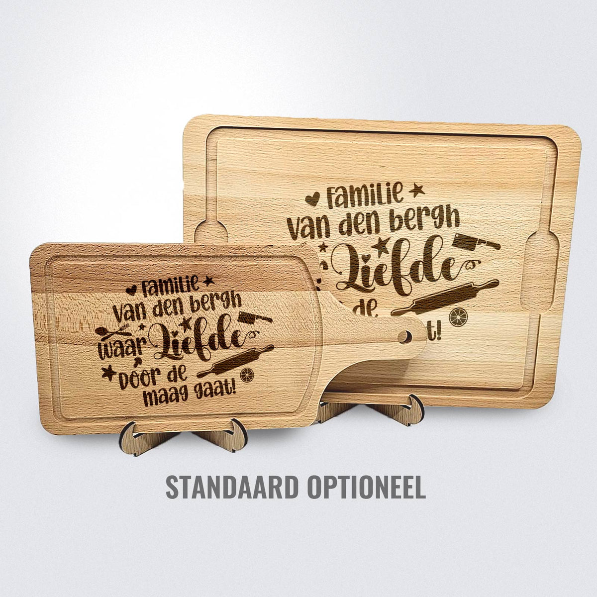 Liefde gaat door de maag - Snijplank - Bella Mia