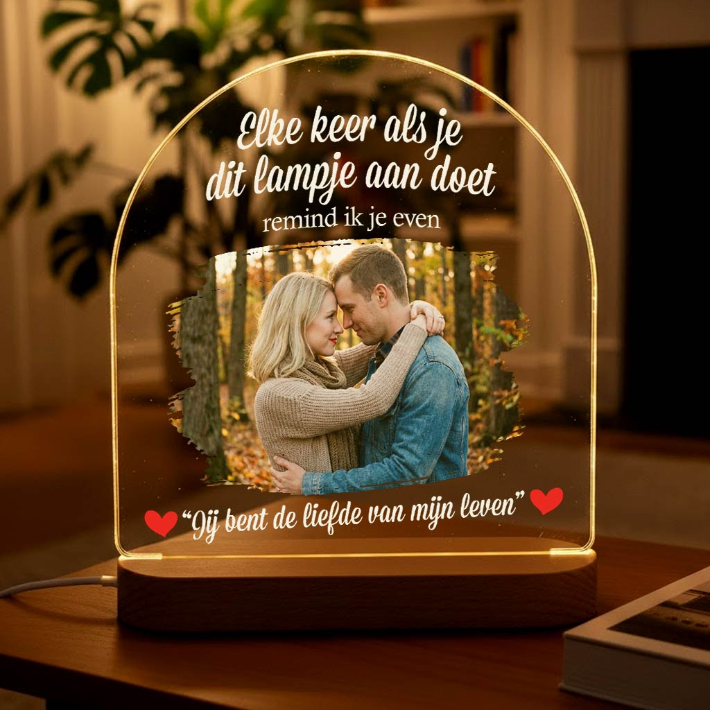 Liefde van mijn leven - Fotolamp - Bella Mia
