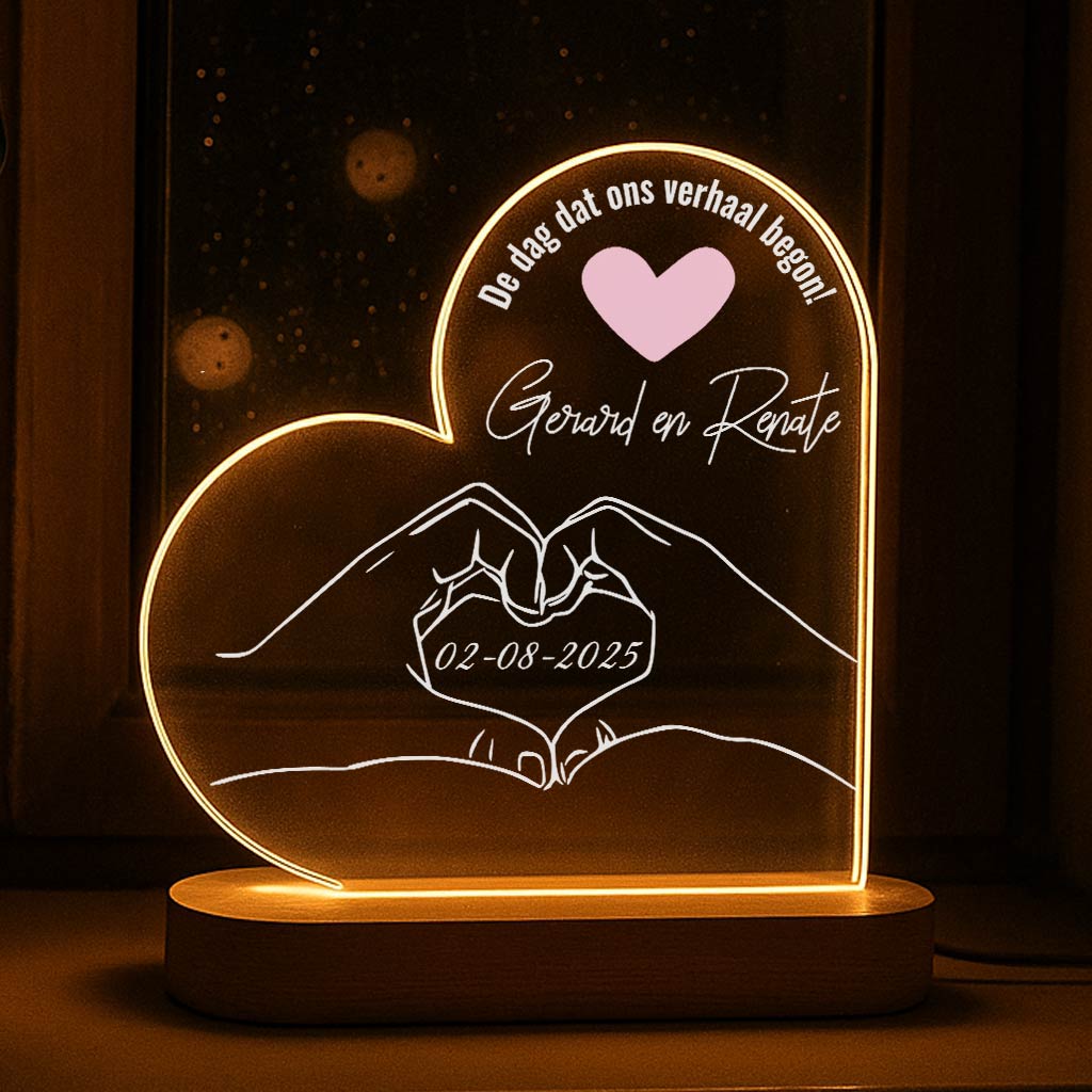 Liefdeshanden - Ledlamp - Bella Mia