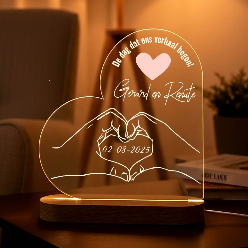 Liefdeshanden - Ledlamp - Bella Mia