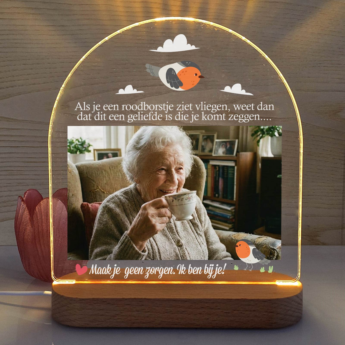 Maak je geen zorgen Fotolamp - Bella Mia