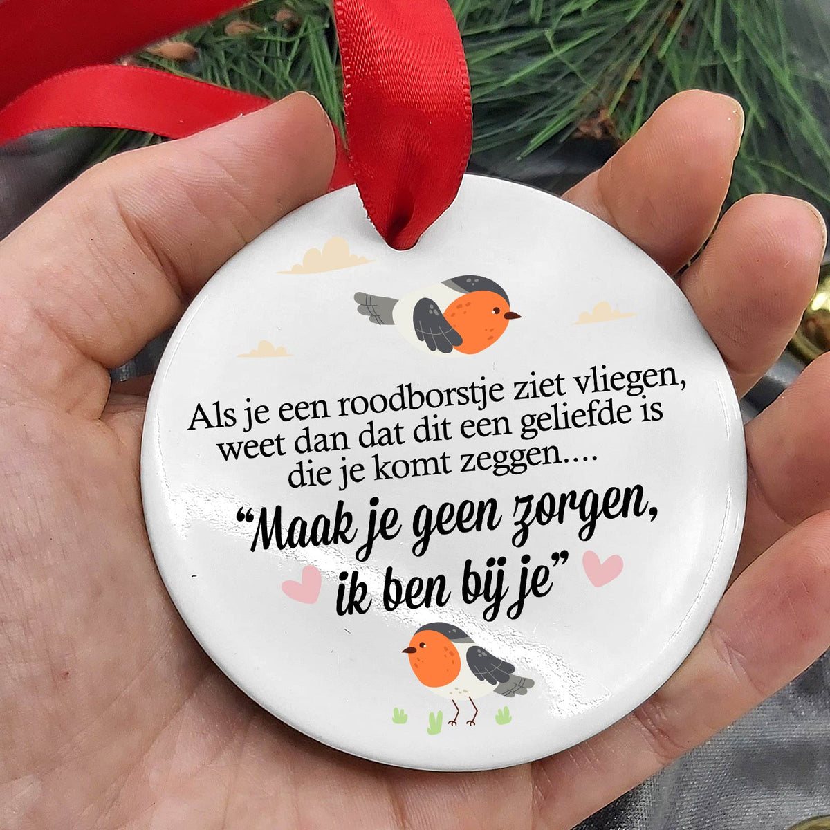 Maak je geen zorgen - Ornament van Keramiek - Bella Mia