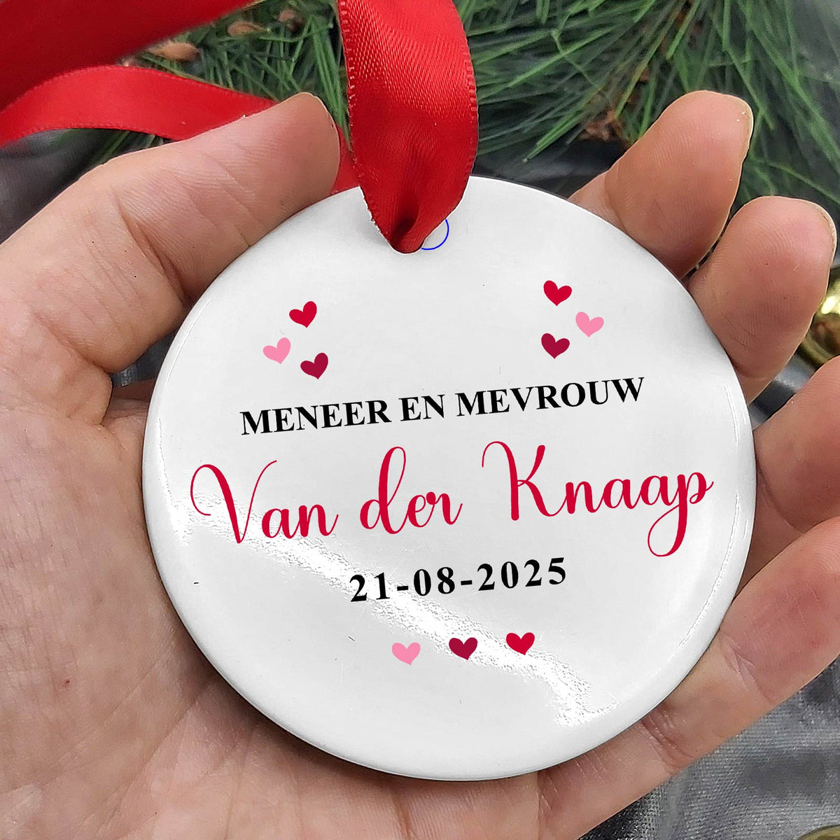 Meneer en mevrouw - Ornament van Keramiek - Bella Mia