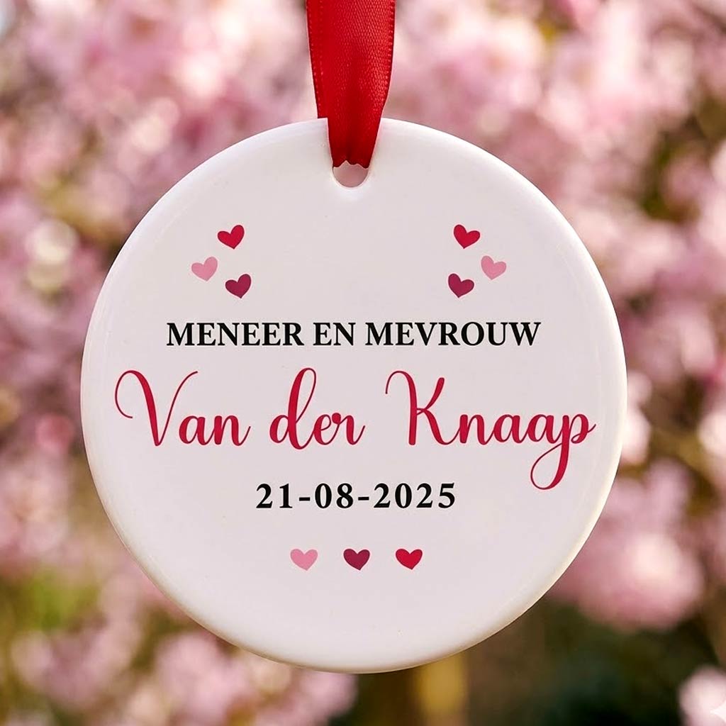 Meneer en mevrouw - Ornament van Keramiek - Bella Mia