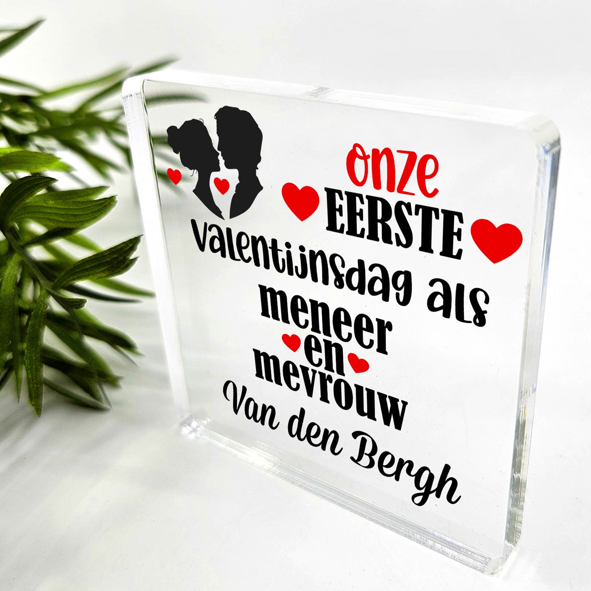 Meneer en Mevrouw - Plexiglas Plaque - Bella Mia